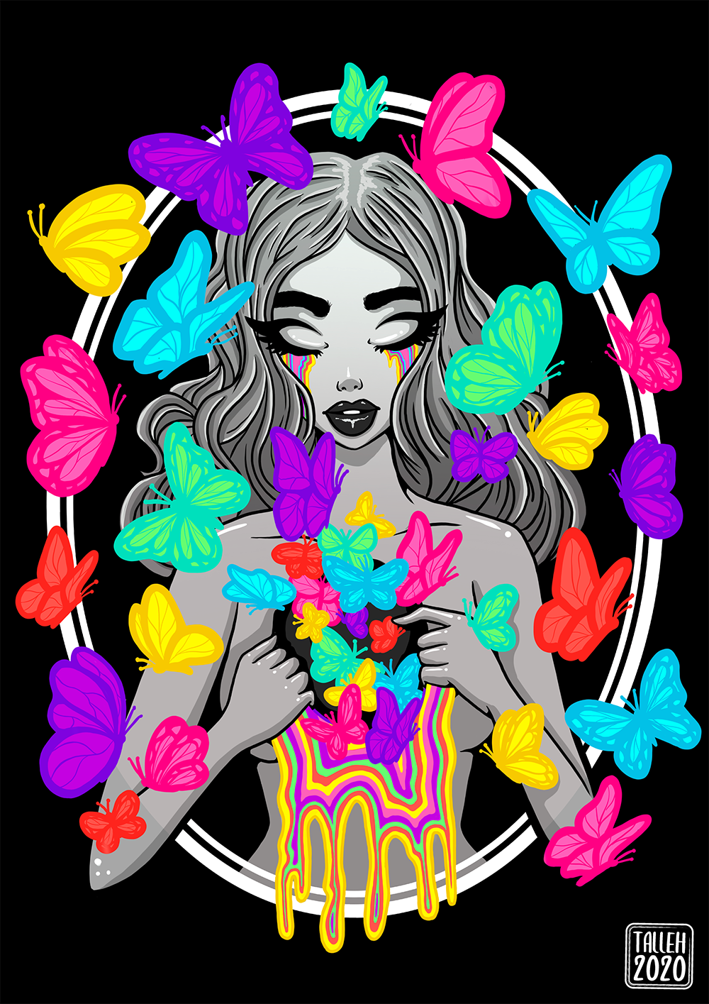 Neon Butterflies